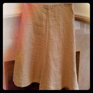 Banana Republic A-line linen skirt